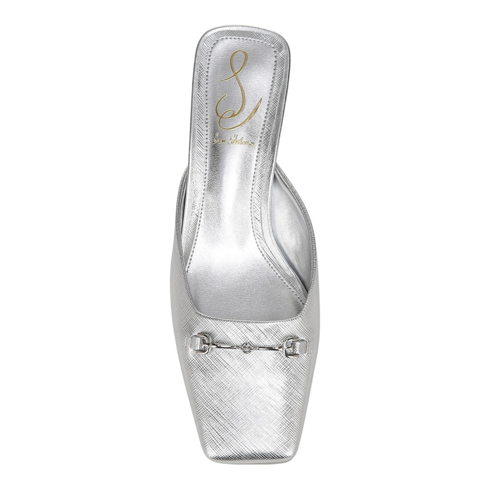 Sam Edelman Ollie Silver Metallic Mules – Size 8 – NIB - Picture 3 of 13